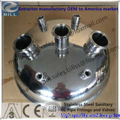 Stainless Steel Sanitary Customs Cap Lid with spray ball