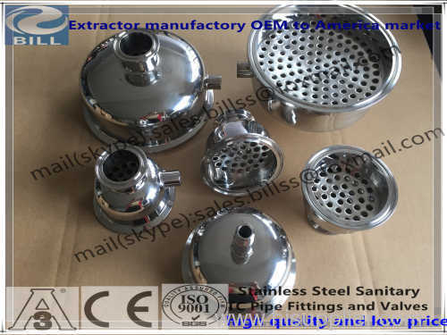 Stainless Steel Sanitary Tri Clamp Customs Bowl Reducer with female npt port