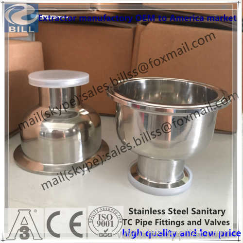 Stainless Steel Sanitary Tri Clamp Bowl Reducer both end tri clamp end