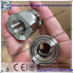 Stainless Steel Sanitary Tri Clamps to Female npt threaded high quality