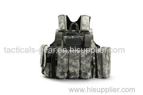 Camouflage shellproof police vest