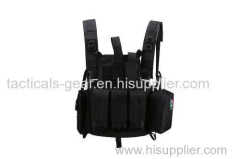 black army tactical vest