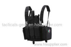 Tactical Carrier Adjustable Vest Black