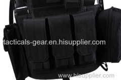 Tactical Carrier Adjustable Vest Black
