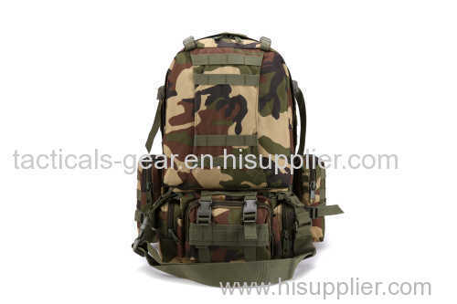 Camouflage and large military bag