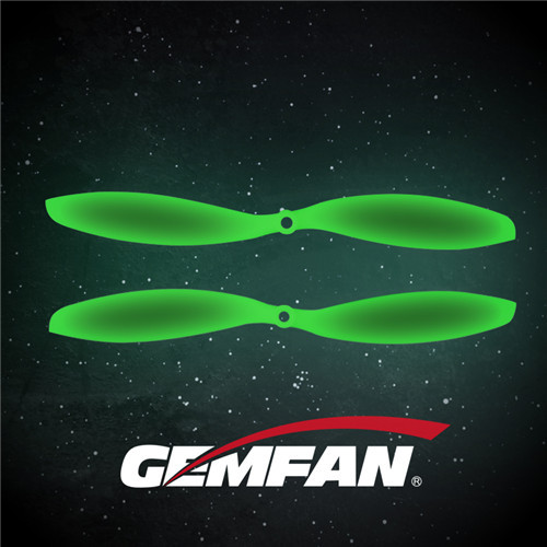 2-blade 1147 ABS Fluorescent green white Propeller For plane