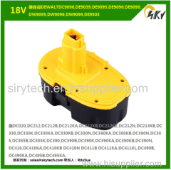 Replacement Dewalt 18V DW9098 DE9039 DE9096 cordless tool battery