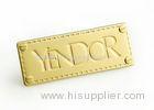 Wallet Logo Plate Metal Handbag Hardware Engraved Shiny Gold Decorative
