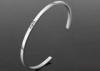 Jewelry Engraved Stainless Steel Bracelets Silver Cuff Bracelet Heat Resistant