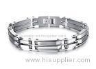 Mens Stainless Steel Bracelets Thin Chain Bracelet Bangle With Multi Layer