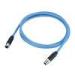 Shielded M12 X Coded Connector Male To Female Cordsets 2m Blue Color Cable