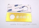 Heatproof Foil Metal Sticker Labels Aluminum Stamping Parts For Door Lock
