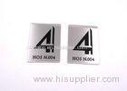 Adhesive Metal Sign Plates Steel Tags Labels Etched With Heat Resistant