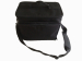 black zipper shoulder bag