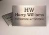 Silver Custom Engraved Metal Name Plates For Doors Aluminum Surface Brushed