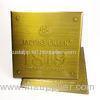 Screen Printing Adhesive Metal Labels / Metal Foil Labels Name Plates Custom Shape