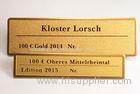 Small Engraved Metal Name Plates Etched Brass Nameplates Oxidize Surface Silk Screen