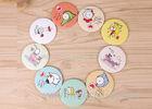 Personalized Cartoon Engraved Pocket Mirror Handheld With Double Sides