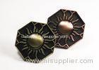 Copper Metal Pin Badges Hardware Zinc Alloy Plate Matte Surface Antique