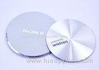 Decoration Micro Metal Stamping Parts CD Line Chamfer Edge Silk Screen Logo