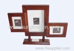 Wooden Frame Can Put 3 Photos With Foot