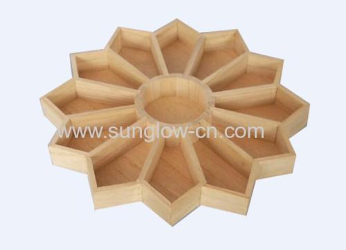 Wooden Tray With 12 Cells
