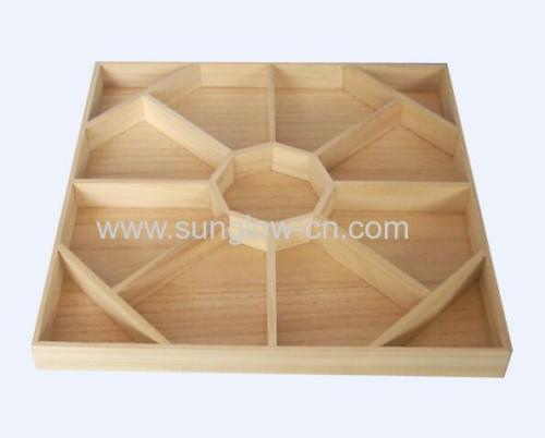 Wooden Tray With 9 Cells