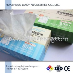 Box package 80sheets/box dry wipes