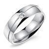 High End Engagement Custom Couple Rings Stainless Steel Lightweight