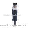 M8 Cable Plug 5 Poles B Coding Male Connector Molded with PUR Cable