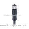 M8 Cable Plug Female 8 Poles A Coding Connector Molded with PUR Cable