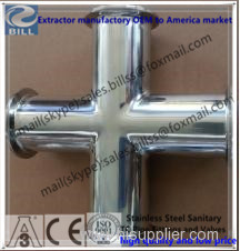 Stainless Steel Sanitary Tri Clamped Cross