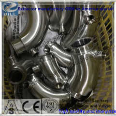 Customs Stainless Steel Jacketed 90 Degree Bend with FNPT port