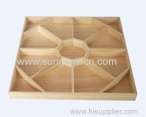 Wooden Tray With 9 Cells