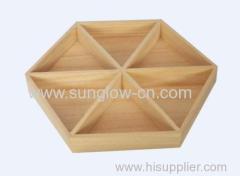 Wooden Tray With 6 Cells