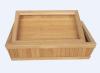 2 Sizes Natural Bamboo Tray