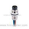 Panel Receptacle M8 3 Pin Female Connector Hydrolysis Resistant For Power Supply