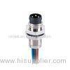 Panel Receptacle M8 3 Pin Female Connector Hydrolysis Resistant For Power Supply