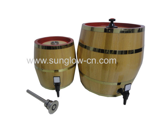 10L Wooden Barrel With 304 Stainless Steel Tank
