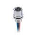 Rear Mounting M8 Circular Connector 4 pin circular connector With Waterproof O - Ring