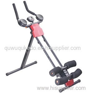 AB Crunch Abdominal Trainer Foldable Glider Machine Fitness Power Ab Trainer