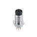 Power Supply M8 Circular Connector Male 3 Poles Hydrolysis Resistant Front Mounting