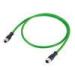 Industrial Ethernet M12 Connector 4 Pin Female D Coding With 22 AWG 2 Pair Cable