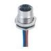 Solder Type Profibus Cable Connectors M12 Female 5 Pin B-Coding Front Mounting