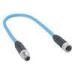 IP68 Ethernet Cable Connectors Male To Female Cordsets Molded With 2M Cat 6a LAN Cable