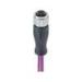 B - Coding M12 Female Connector Shielded Molded Straight With Profibus DP Cable