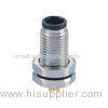 Front Mounting M5 Panel Mount Connectors Male 4 Pin D PCB Type For Sensor