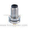 Front Mounting M5 Panel Mount Connectors Male 4 Pin D PCB Type For Sensor