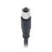 Shielded Female M5 Connector 3 Poles Molded With PVC Cable Waterproof O - Ring