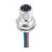 Male A - Coding Round Cable Connectors Solder Type Front Mounting For Actuator